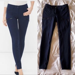 WHBM Navy Ponte Skimmer Pant, Sz 2